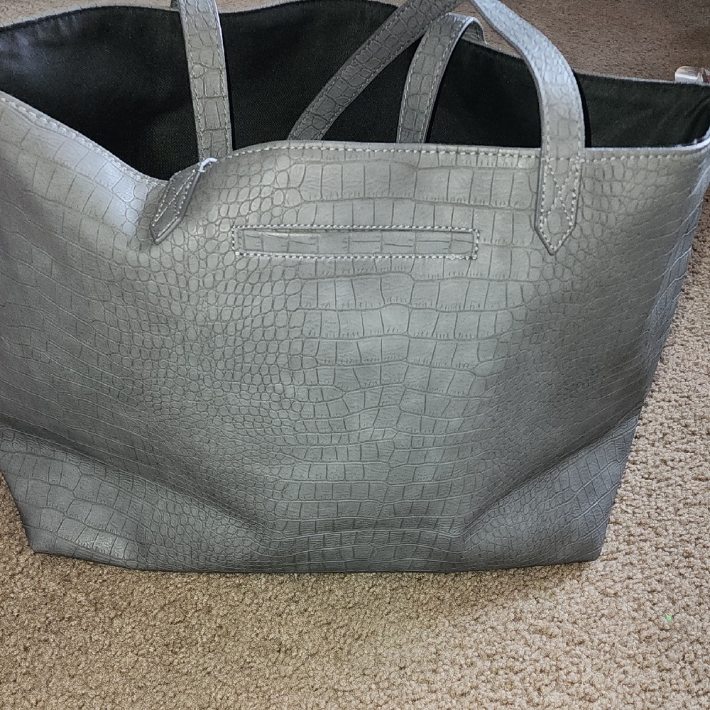Thirtyone  Gray Crocodile-Embossed Tote Bag